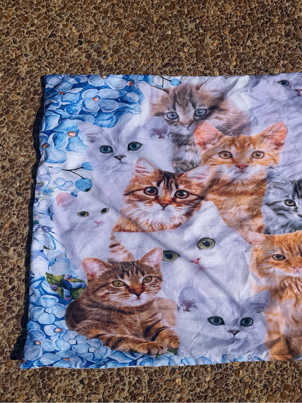 🐈Cat Print fitted sheet & pillow case - Kitty Design - kittens & cats 🐈